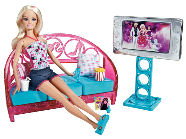 Barbie - Wohnzimmer mit Puppe