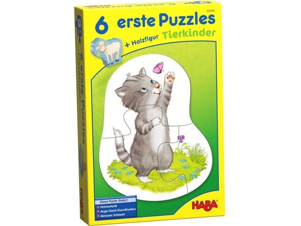 HABA 303309 - 6 erste Puzzles - Tierkinder