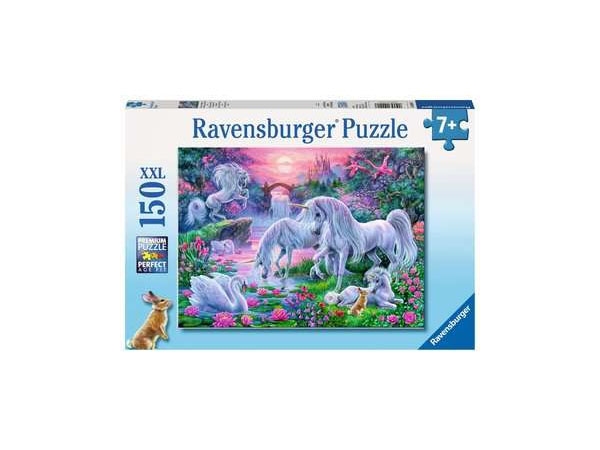 Ravensburger 100217 - Puzzle 150 T. XXL - Einhörner im Abendrot