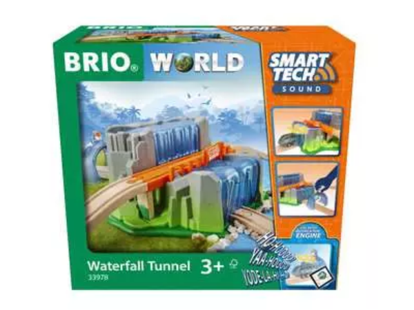Ravensburger 339789 - BRIO Smart Tech Sound Wasserfall-Tunnel