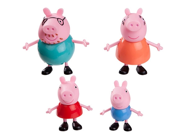 Peppa Pig Spielfiguren 4er Set Peppa und Familie