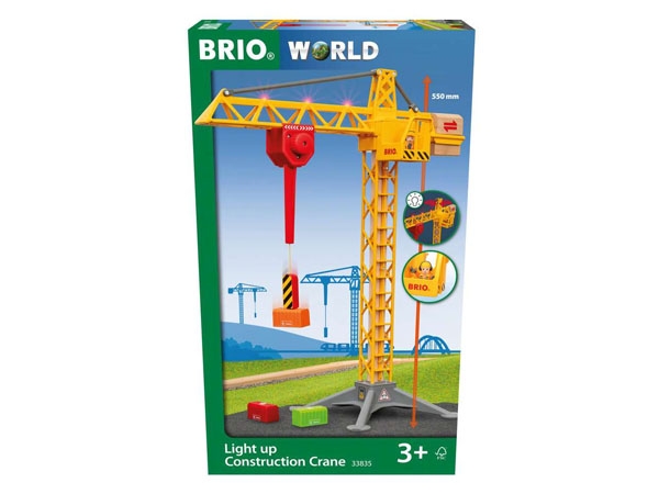 BRIO 33835 - BRIO Großer Baukran mit Licht