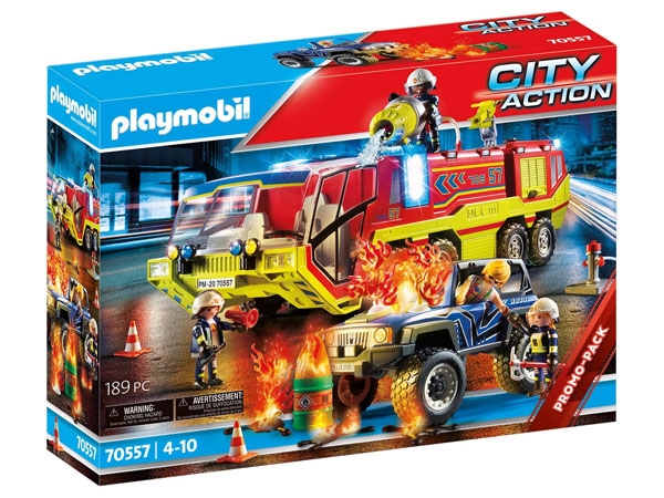 PLAYMOBIL 70557 - Feuerwehreinsatz mit Löschfahrzeug