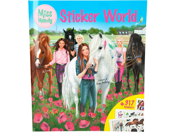 Miss Melody Stickerworld, Mal- und Stickerbuch