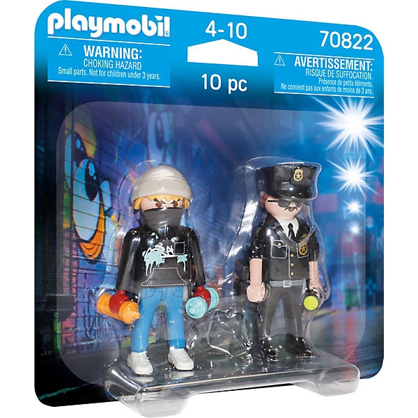PLAYMOBIL 70822 - DuoPack Polizist und Sprayer