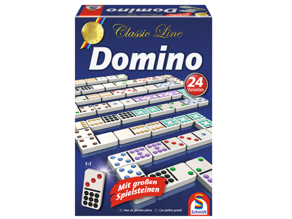 Domino, Classic Line mit extra großen Spielfiguren
