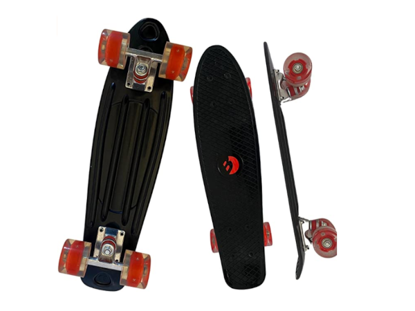 Iden 10141834 - Skateboard LED schwarz  ca.57x15cm