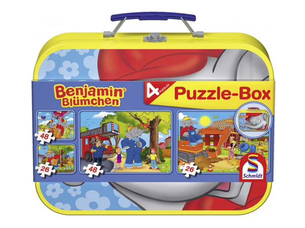 Puzzle-Box im Metallkoffer Benjamin Blümchen