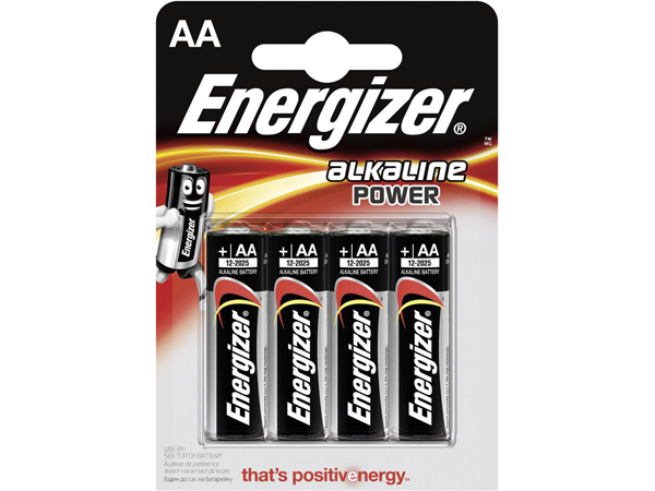 Energizer Alkaline Power Batterien AA 4er