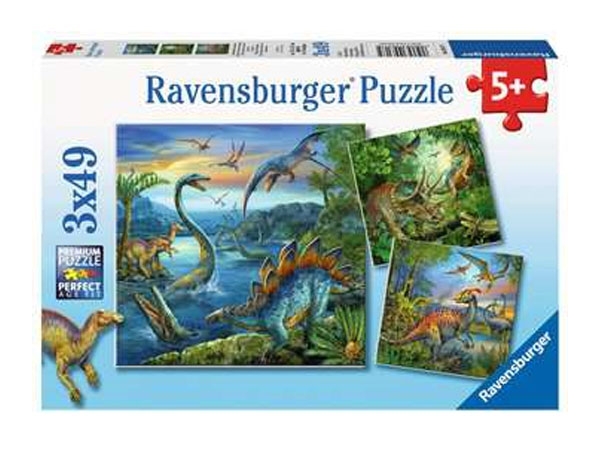 3 x 49 Teile - Faszination Dinosaurier
