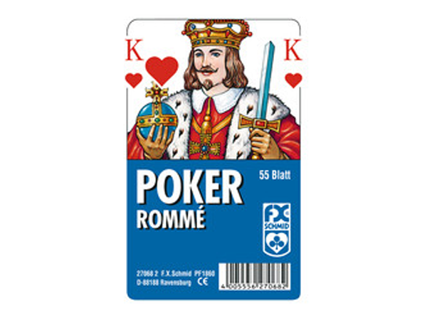 Poker-Blatt mit französischem Bild