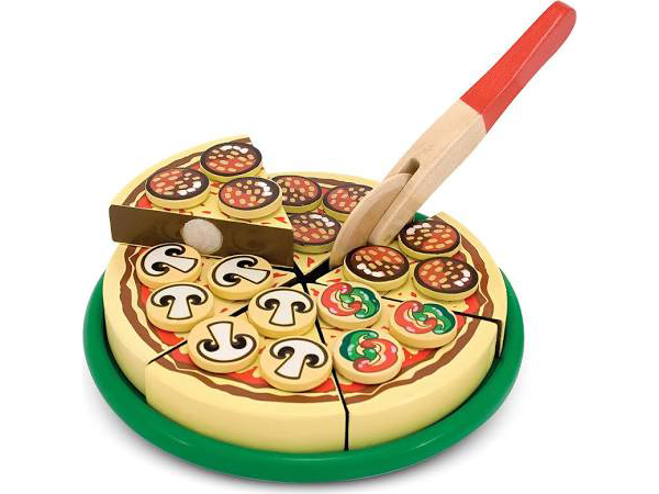 Pizza aus Holz