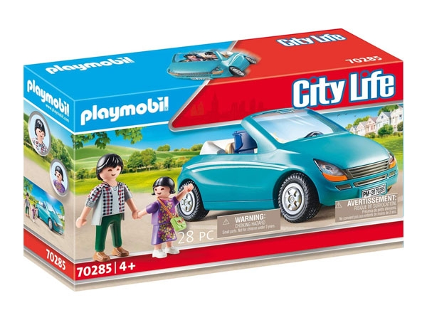 PLAYMOBIL 70285 - Papa und Kind mit Cabrio