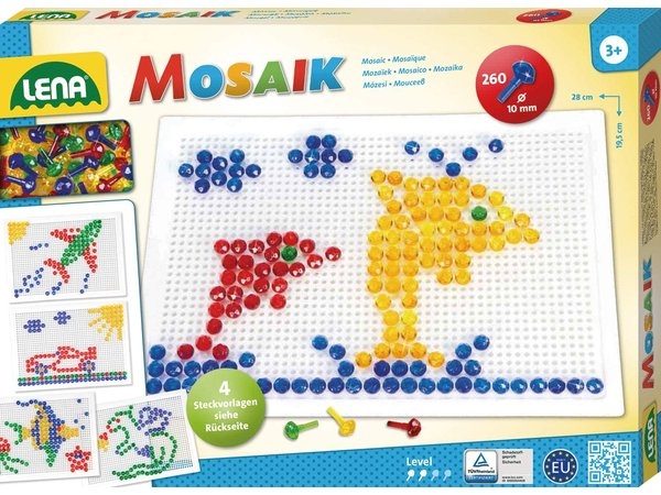 LENA 35606 - Mosaik Set transp. 260, 10 mm, groß