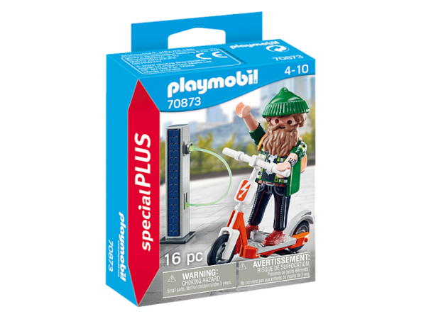 PLAYMOBIL 70873 - Hipster mit E-Roller