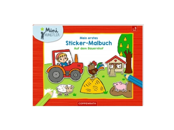 Mein 1. Sticker-Malbuch - Auf dem Bauernhof (Mini-