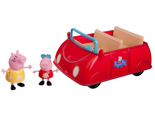 Peppas großes rotes Auto mit 2 Spielfiguren