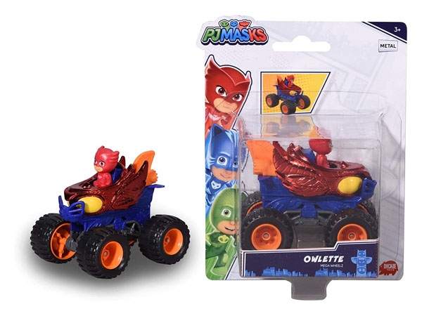 Simba Dickie Toys 203141017 - PJ Masks Single Pack Owlette Mega Wheelz