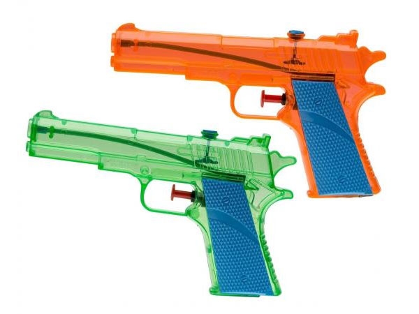 2er-Set Wasserpistole orange und grün, 18 cm
