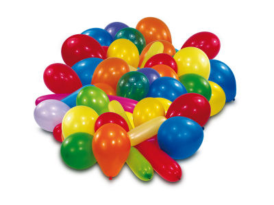 50 bunte Ballons Luftballons