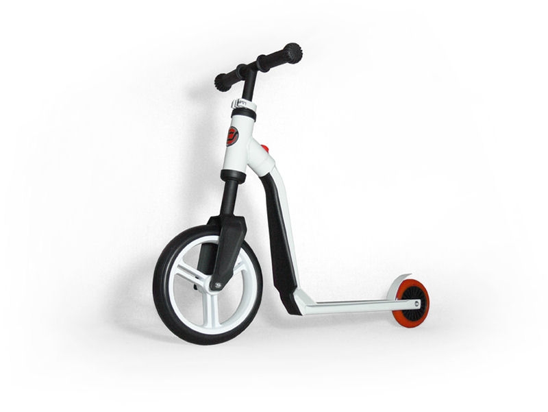 Scooter Roller 2 in 1 weiß/rot
