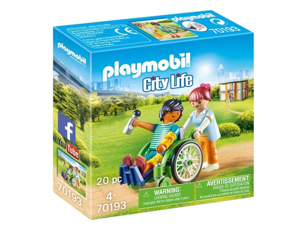 PLAYMOBIL 70193 - Patient im Rollstuhl